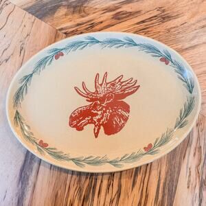 2000 Vintage Moose Platter-J. Ralph-Northwoods Collection-Stillmeadow Porcelain